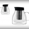 dubbelwandige theepot glas