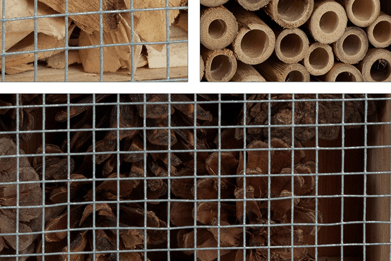 insect hotel filling