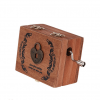 retro stijl houten muziekdoosje