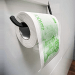 Geld wc Papier