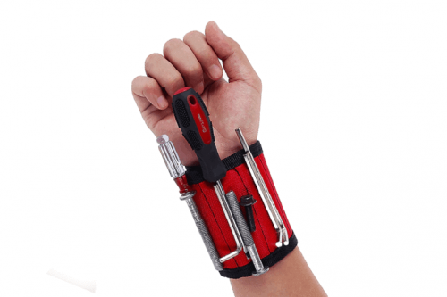magnetic wristband tool holder