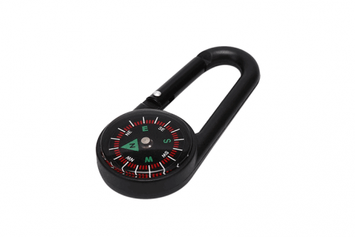 carabiner with compass