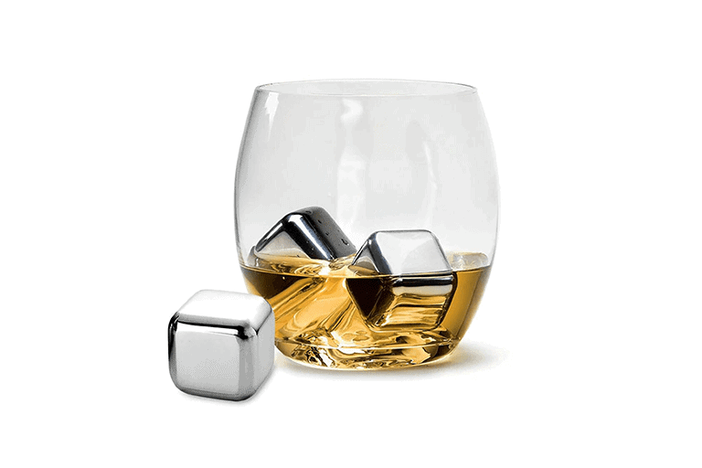 Use for Wine Whiskey Soda Beverage Drinks Set of 8 with Plastic Storage Box Tongs LEasylife Whiskey Stones Stainless Steel Ice Cubes 