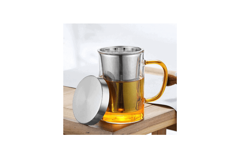 Taza para té con filtro de acero inóxidable. La mejor tienda de té