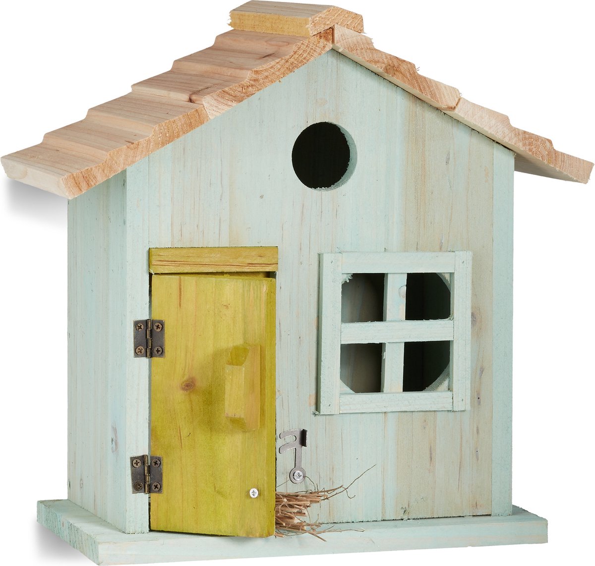Relaxdays Vogelhuisje met deur en raam – Vogelhuisje