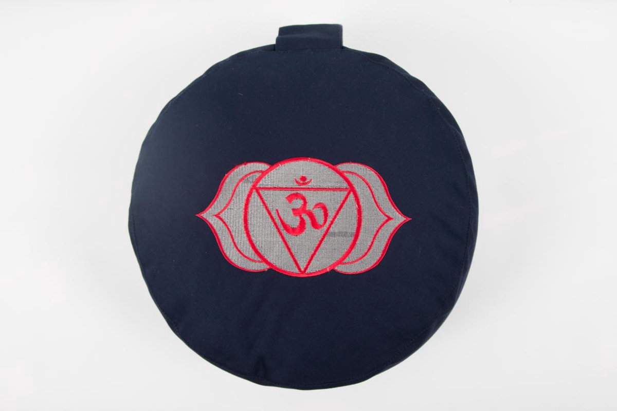 Om Namaste Ronde Meditatiekussen Chakra Collection - Indigo 6e Chakra