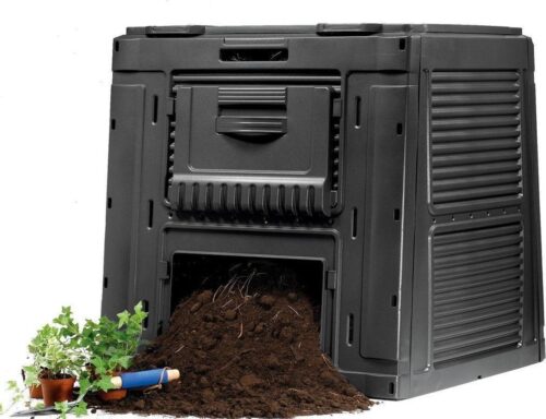 CURVER OUTDOOR Tuincomposter met voet 470L E-COMPOSTER Keter - Zwart