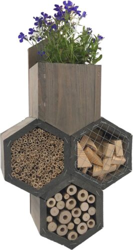 GARDEN SPIRIT Bijenhotel met Bloempot 33 x 23 x 11 - Insectenhotel