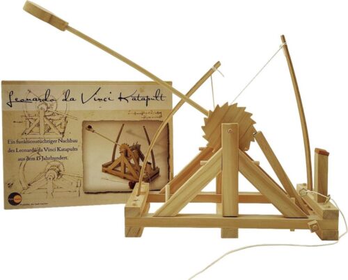 Leonardo Da Vinci katapult - bouwpakket katapult - schaalmodel - houten speelgoed - speelgoed voor volwassenen