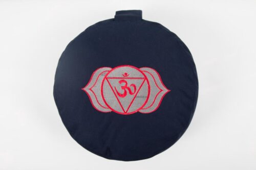 Om Namaste Ronde Meditatiekussen Chakra Collection - Indigo 6e Chakra