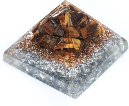 Orgonite Baby Piramide van Tijgeroog