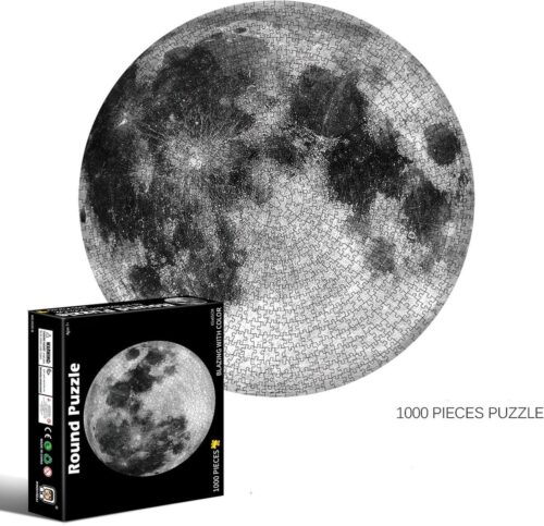 Ronde puzzel - 1000 stukjes - Maan - 65x65cm - Volwassenen